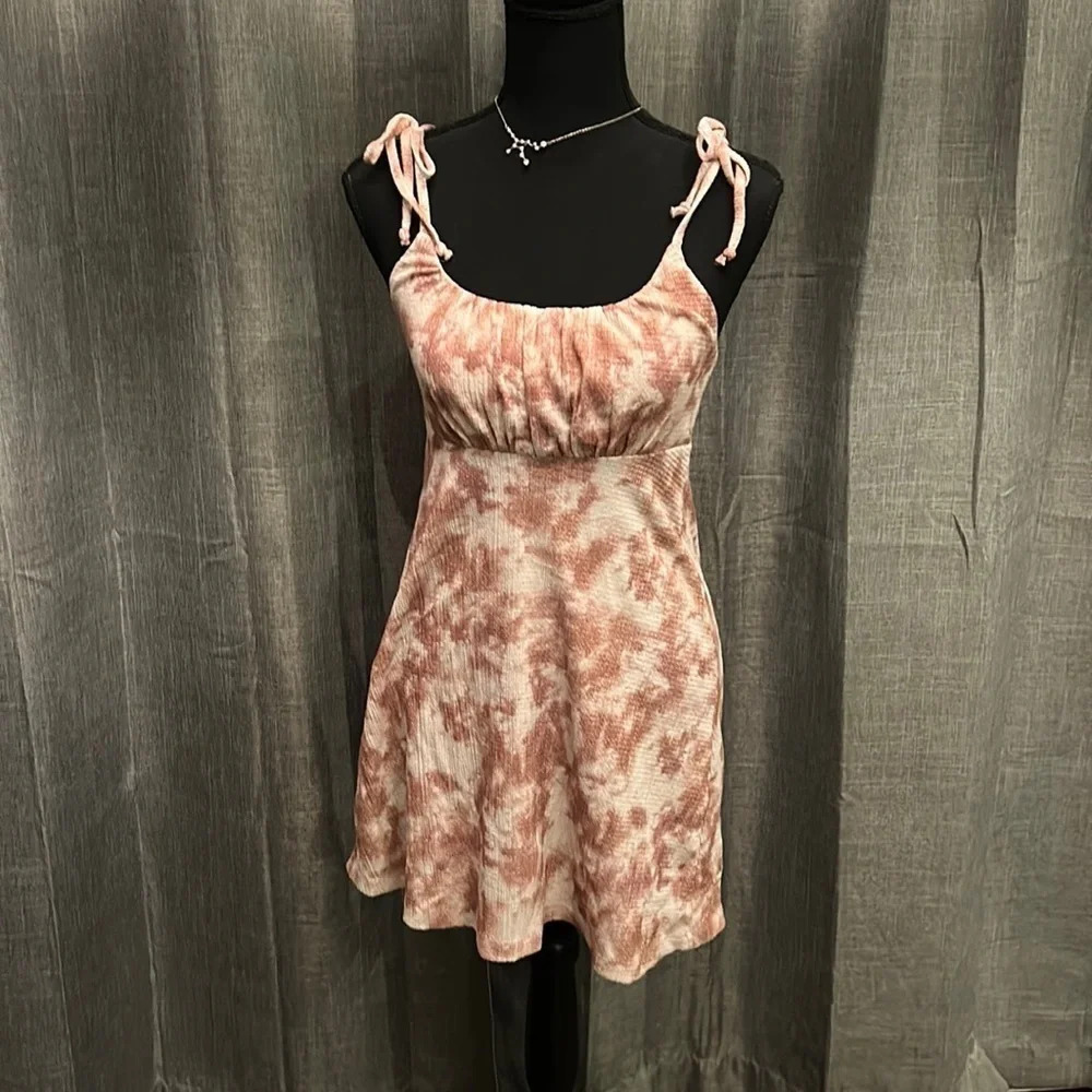 Pink Tie Dye Topshop Dress
